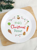 Personalised Plastic My First Christmas Dinner Plate by PMC
