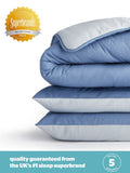 Silentnight 10.5 tog seersucker coverless duvet and pillowcase set (British brand)