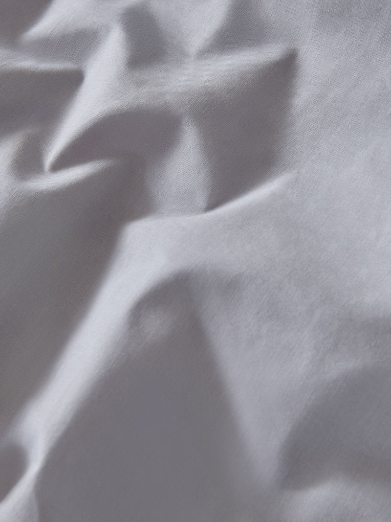 Silver 144 thread count duvet cover and pillowcase set (British brand)