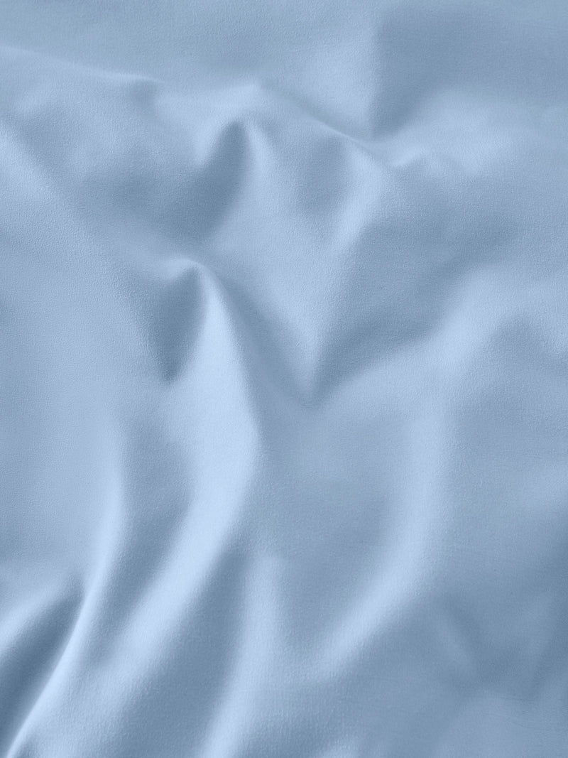 Pale Blue Non Iron Simply Soft Microfibre 1 Pack Duvet Cover and Pillowcase Set