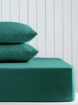 Next Dark Teal Cotton Rich Deep Fitted Bed Sheet- Buy online at McGrocer