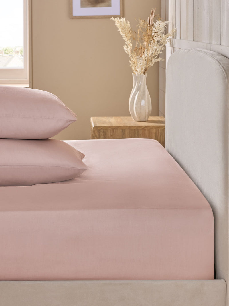 Purple Blackberry Cotton Rich Deep Fitted Bed Sheet
