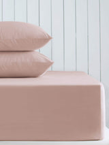 Next Blush Pink Cotton Rich Extra Deep Fitted Bed Sheet- Buy online at McGrocer