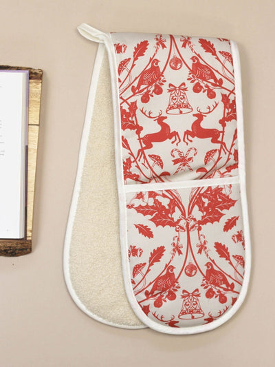 Next Avalon Home Cream Stag Cotton Oven Gloves- Buy online at McGrocer