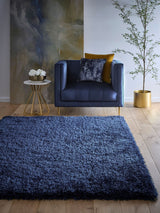 Next Origin Rugs Blue Chicago Soft Shaggy Rug 160cm x 110cm- Buy online at McGrocer