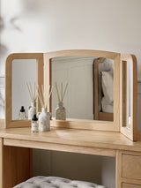 Next Light Natural Sadie Solid Mango Wood Mirror- Buy online at McGrocer
