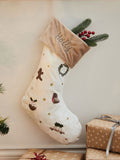 Personalised Plush Cream Christmas Stockings by My 1st Years