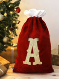 Personalised Red Velvet Initial Sack by My 1st Years