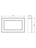 Be Modern Albali wall mounted electric fire anthracite finish, UK version