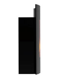 Be Modern Black Quatro wall mounted electric fire 64cm, UK version