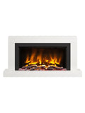 Be Modern White Micro Marble Impero 47 inch electric fire, UK version