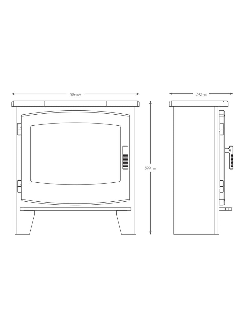 Be Modern Beacon large freestanding electric stove, UK version