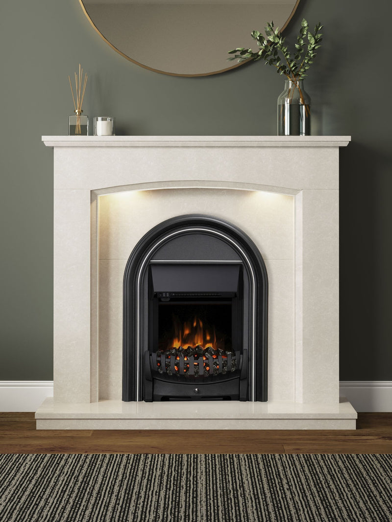 Be Modern black Abbey inset electric fire - British product