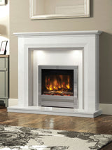 Next Be Modern Chrome Pryzm Edge 22inch Inset Electric Fireplace- Buy online at McGrocer