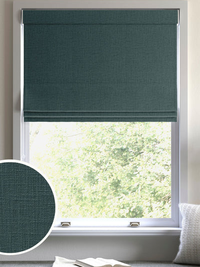 Next Next Nikki Emerald Green Made to Measure Roman Blind- Buy online at McGrocer