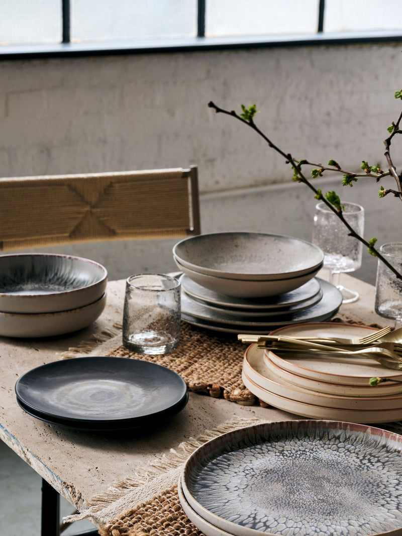 French Connection Grey Westcott Reactive dinner set 12-piece - British product