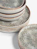 French Connection Grey Wescott Reactive Dinner Plates Set of 4 - British product