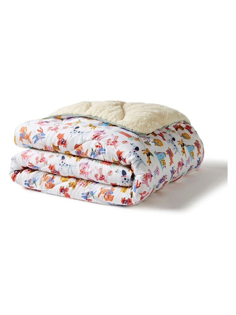 Night Lark dog print throw duvet single, UK version