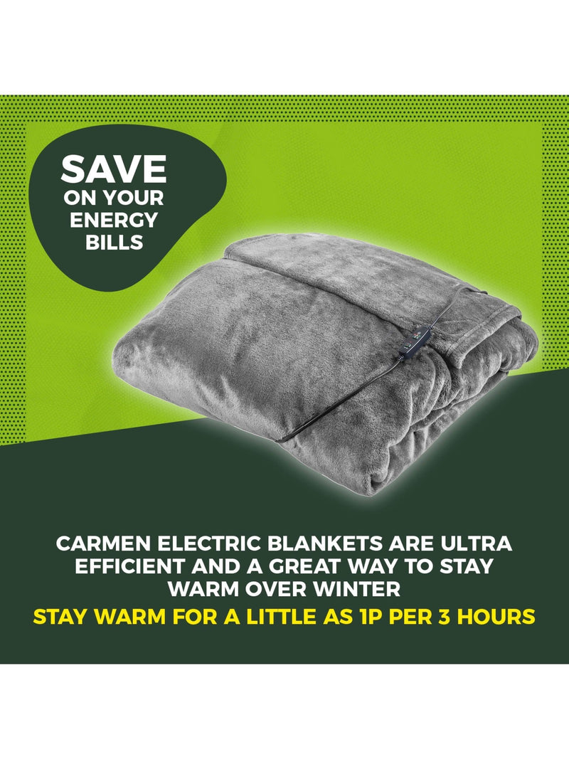 Carmen grey heated wearable blanket - British product