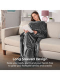 Carmen grey heated wearable blanket - British product