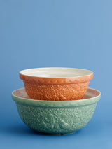 Next Mason Cash Home to Roost Green and Orange Large and Medium Mixing Bowl Set- Buy online at McGrocer