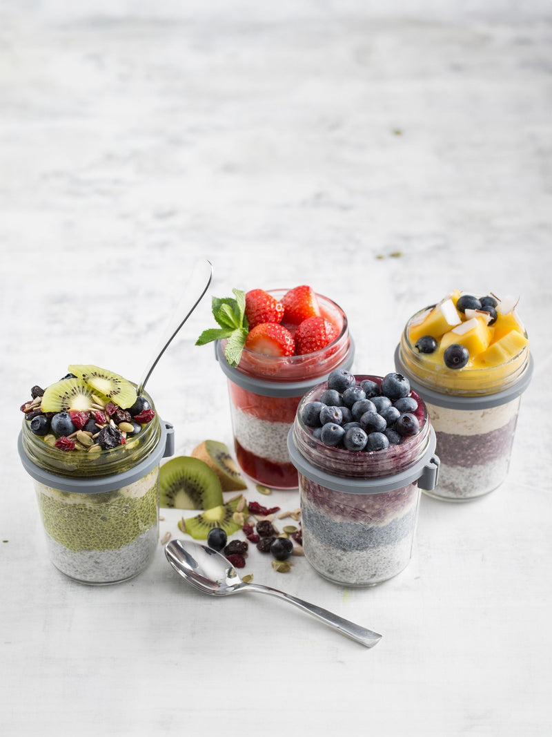 Kilner clear breakfast jars set of 3 0.35 Litre, UK version