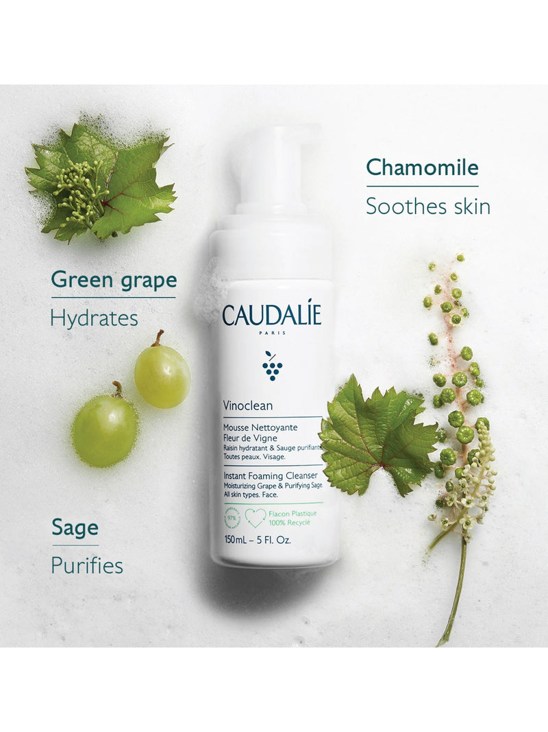 Caudalie Vinoclean Instant Foaming Cleanser 150ml - British product