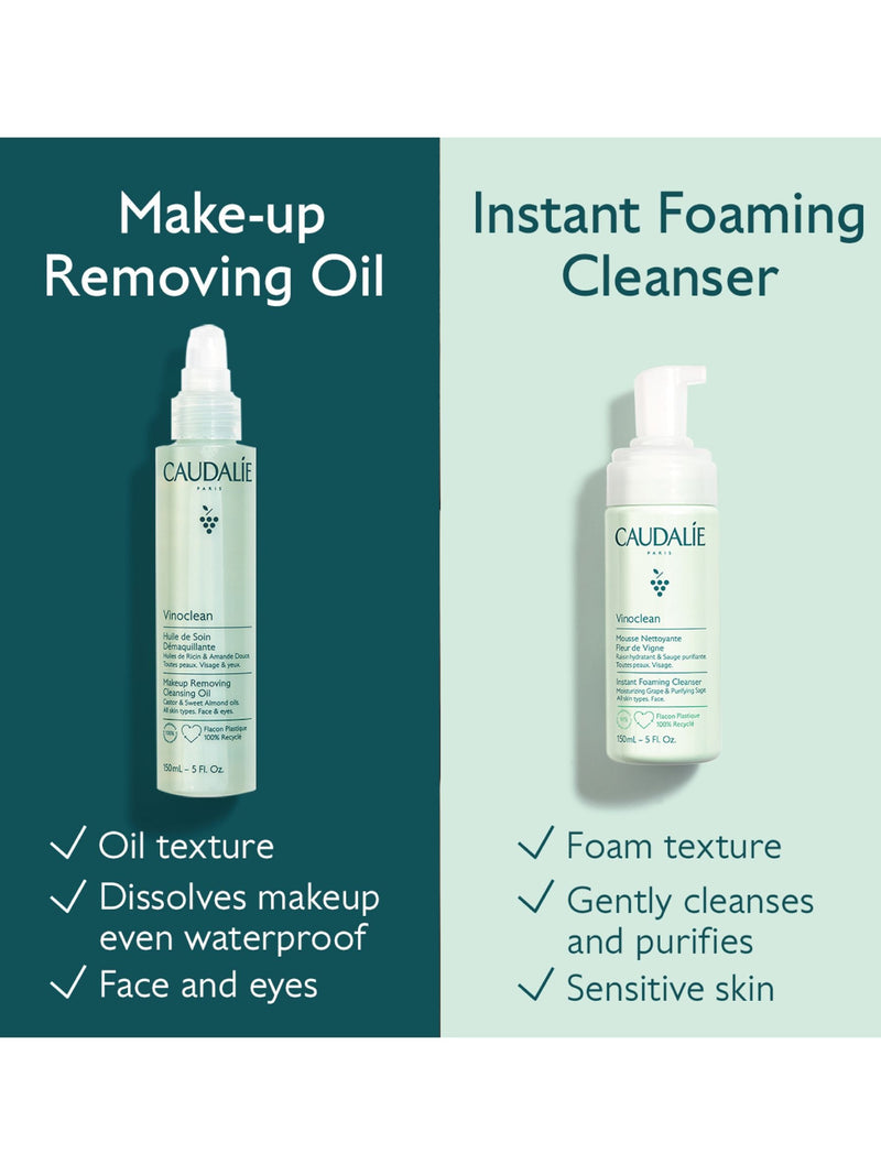 Caudalie Vinoclean Instant Foaming Cleanser 150ml - British product