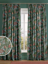 Next Graham & Brown Sky Blue Tigerlily Made to Measure Curtains- Buy online at McGrocer
