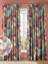 Next Graham & Brown Red Carnival Stitch Craze Made to Measure Curtains- Buy online at McGrocer