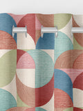Graham & Brown Red Carnival Stitch Craze curtains (British brand)