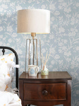 Next Laura Ashley Blue Rye 10M Wallpaper- Buy online at McGrocer