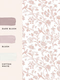 Laura Ashley Pink Shepherd's Purse wallpaper 10m, imported from the UK