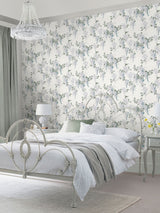 Next Laura Ashley White Mirabelle Wallpaper 10M- Buy online at McGrocer