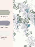 Laura Ashley White Mirabelle wallpaper 10m roll, imported from the UK