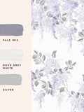 Laura Ashley Mirabelle Pale Amethyst 3M mural, UK version