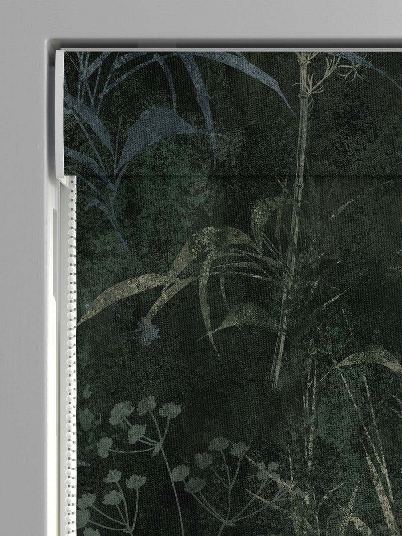 Graham & Brown roman blind emerald green botanical (British brand)