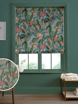 Next Graham & Brown Tigerlily Sky Blue Roman Blind- Buy online at McGrocer