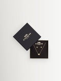 COACH gold tone signature necklace and earrings set - British product