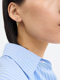 COACH Gold Tone Signature Hoop Earrings - British product