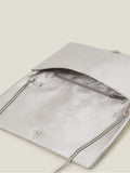 Accessorize Silver Tianna embellished clutch bag (British brand)