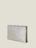 Accessorize Silver Tianna embellished clutch bag (British brand)