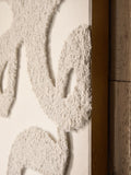 Natural Fabric Boucle Abstract Framed Wall Art 78x4x58cm, imported from the UK