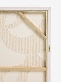 Natural Fabric Boucle Abstract Framed Wall Art 78x4x58cm, imported from the UK