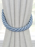 Laura Ashley blue rope curtain tiebacks pair - British product