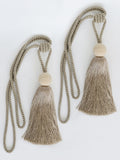 Laura Ashley Theodora curtain tiebacks natural pair, UK version