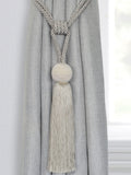 Laura Ashley grey Theodora curtain tiebacks, imported from the UK