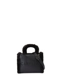 Carvela Black Frame Micro Fur Bag