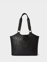 Next Osprey London Black The Monterrey Leather Tote Bag- Buy online at McGrocer