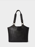Osprey London Monterrey black leather tote bag (British brand)